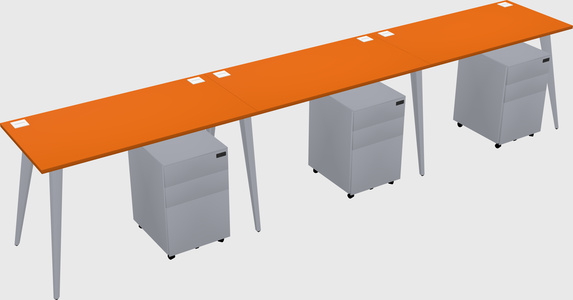 Bureau rectangulaire moderne