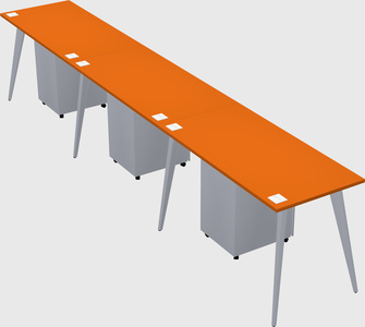 Bureau rectangulaire moderne