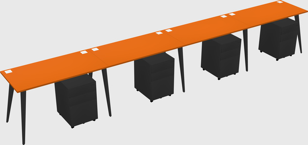 Modern rectangular office desk