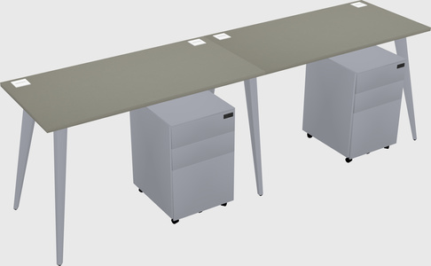 Bureau rectangulaire moderne