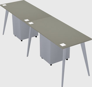 Bureau rectangulaire moderne