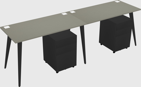 Bureau rectangulaire moderne