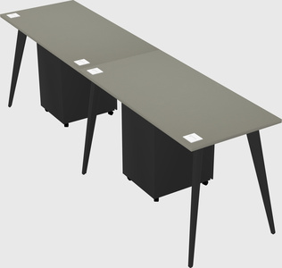 Bureau rectangulaire moderne