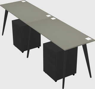 Bureau rectangulaire moderne
