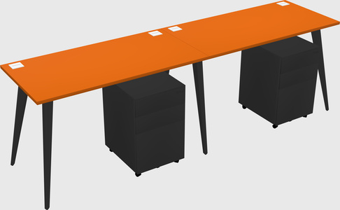 Bureau rectangulaire moderne
