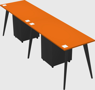 Bureau rectangulaire moderne