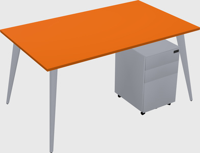 Bureau rectangulaire moderne