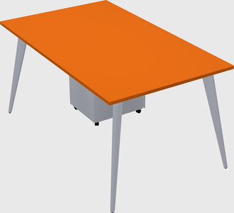 Bureau rectangulaire moderne
