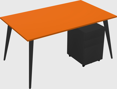 Bureau rectangulaire moderne