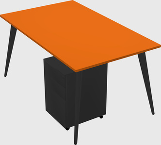 Bureau rectangulaire moderne