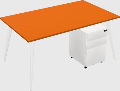 Bureau rectangulaire moderne