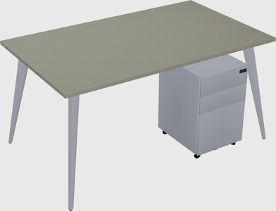 Bureau rectangulaire moderne