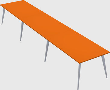 Bureau rectangulaire moderne
