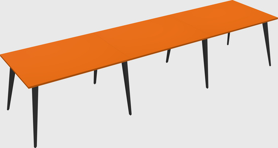 Bureau rectangulaire moderne
