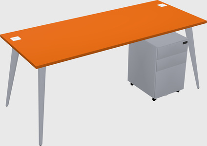 Modern rectangular office desk