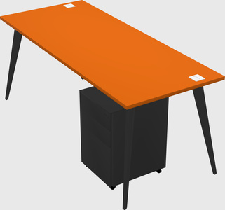 Modern rectangular office desk