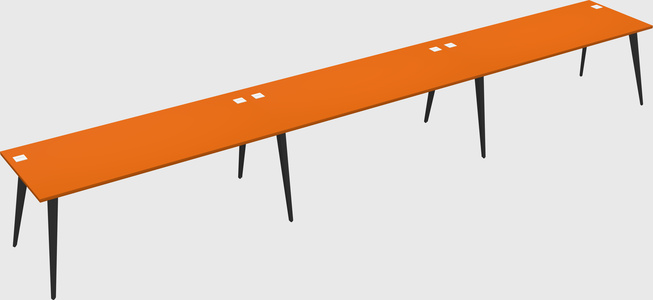 Modern rectangular office desk
