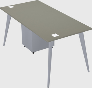 Modern rectangular office desk