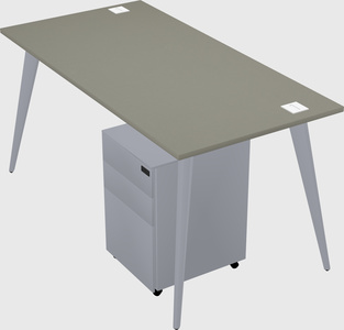 Modern rectangular office desk