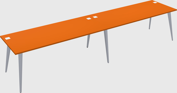 Modern rectangular office desk