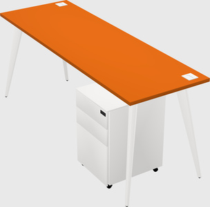 Bureau rectangulaire moderne