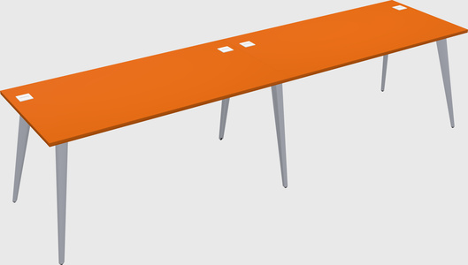 Modern rectangular office desk