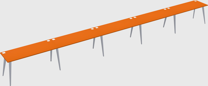 Modern rectangular office desk