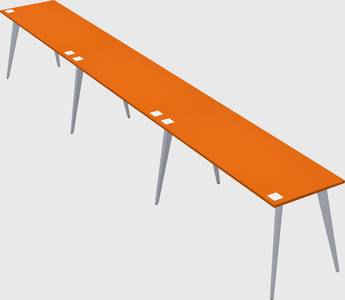 Modern rectangular office desk