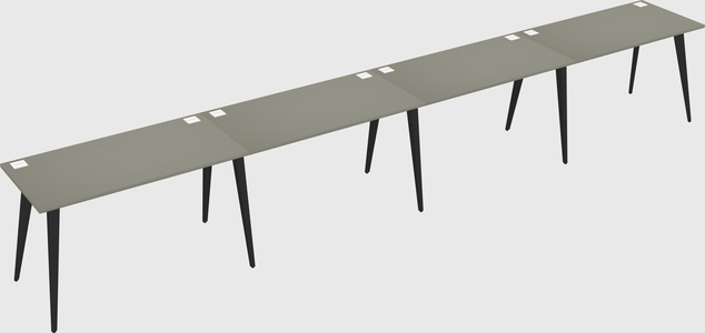 Bureau rectangulaire moderne