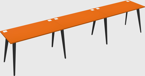 Modern rectangular office desk