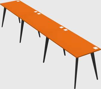 Modern rectangular office desk