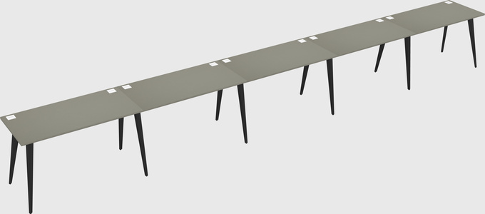 Bureau rectangulaire moderne