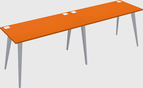 Bureau rectangulaire moderne