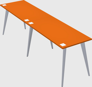 Bureau rectangulaire moderne