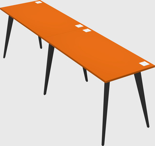 Modern rectangular office desk