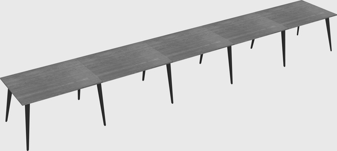 Modern rectangular office desk