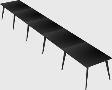 Bureau rectangulaire moderne
