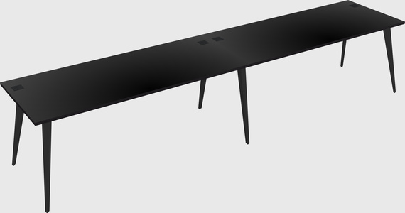 Modern rectangular office desk
