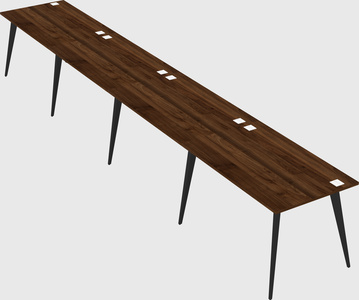 Bureau rectangulaire moderne