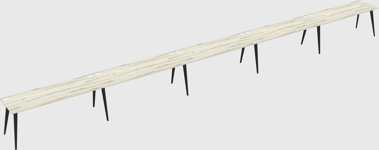 Modern rectangular office desk