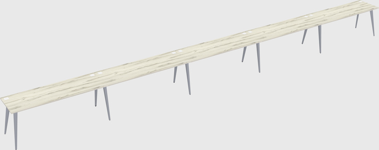 Modern rectangular office desk