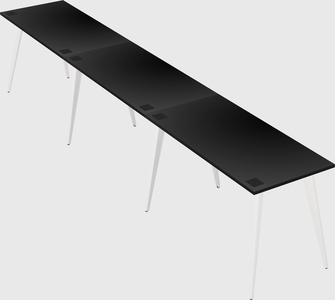 Bureau rectangulaire moderne