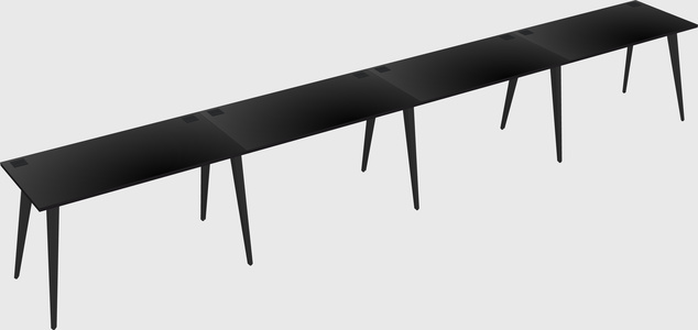 Modern rectangular office desk