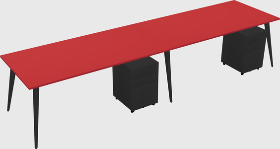 Modern rectangular office desk