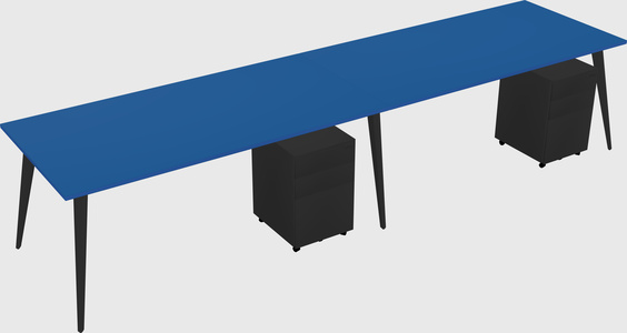 Bureau rectangulaire moderne