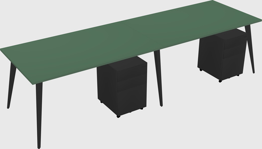 Modern rectangular office desk