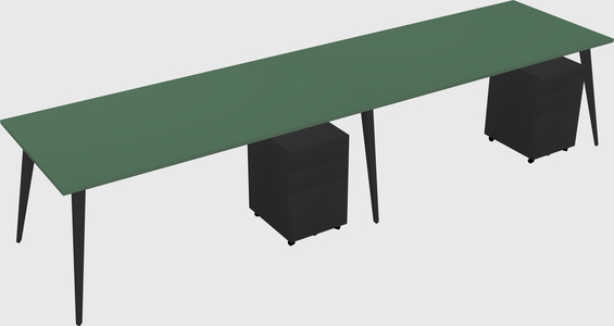 Modern rectangular office desk