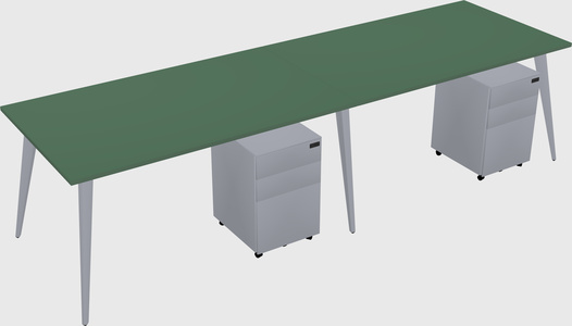 Bureau rectangulaire moderne