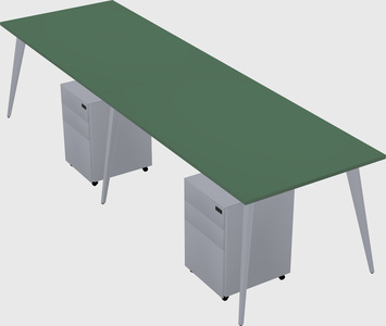 Bureau rectangulaire moderne