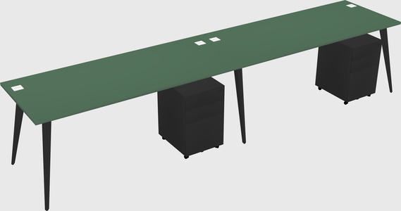 Bureau rectangulaire moderne